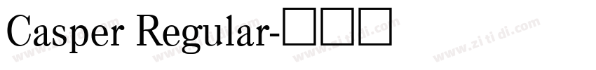 Casper Regular字体转换